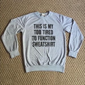 grey crewneck